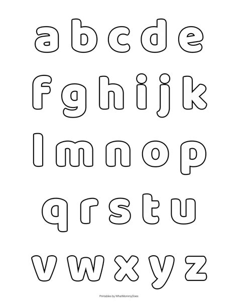 Free alphabet printables – letters worksheets stencils abc flash cards ...