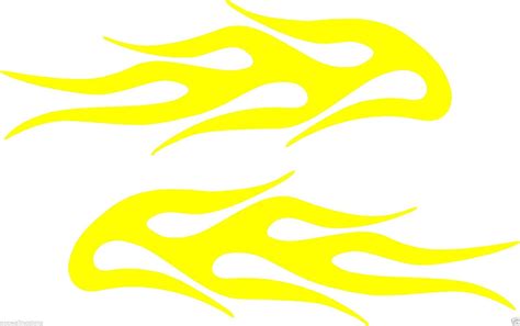 (2) Vinyl Vehicle Graphics Decals Stickers Flames # 4 Custom Auto Truc – Appealing Signs