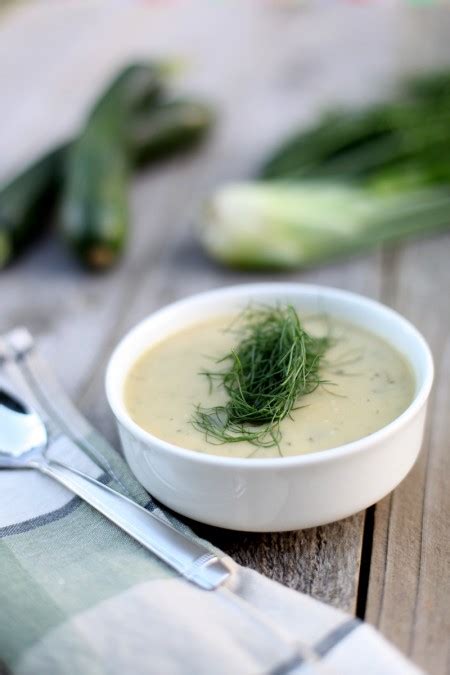 Roasted Zucchini and Fennel Soup Recipe - Eating Richly