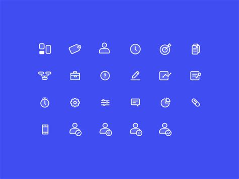 Outline Icons by Jaqueline Oliveira on Dribbble