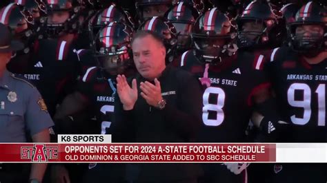 Opponents set for 2024 Arkansas State football schedule - YouTube