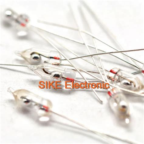 10PCS 3MM Mercury Switch Tilt Sensor Angle Sensor Unidirectional switch ...