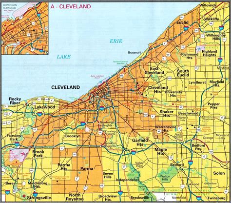 Map Of Cleveland Ohio | Maps Of Ohio