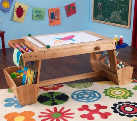 5 Children's Table Deck Ideas That Will Make Children Love Learning | Kids art table, Kids craft ...