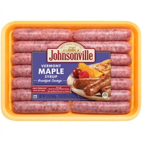 Johnsonville® Vermont Maple Syrup Breakfast Pork Sausage Links, 12 ct / 12 oz - Pay Less Super ...