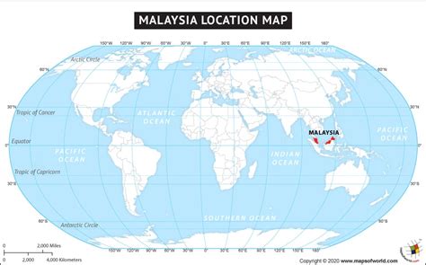 Malaysia Location In World Map - Brenda Tatiania