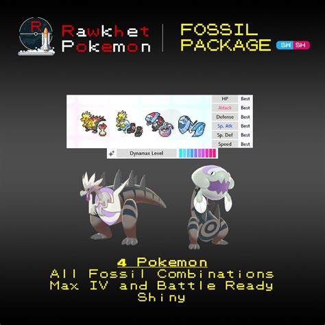 Buy ALL 4 Galar Fossils for Sword and Shield! - Rawkhet Pokemon