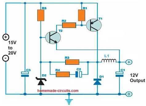 Simple Buck Converter Circuits using Transistors - Homemade Circuit Projects