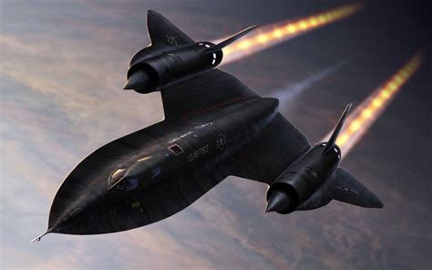 Black spaceship, aircraft, military aircraft, Lockheed SR-71 Blackbird HD wallpaper | Wallpaper ...