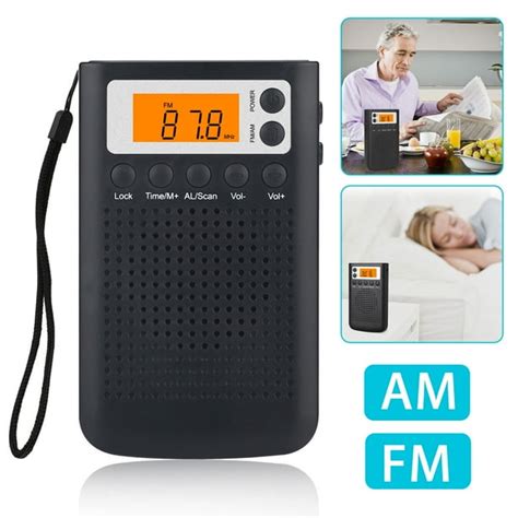 Pocket Small Radio, EEEkit Personal Mini AM FM Portable Digital Pocket Radios with Best ...