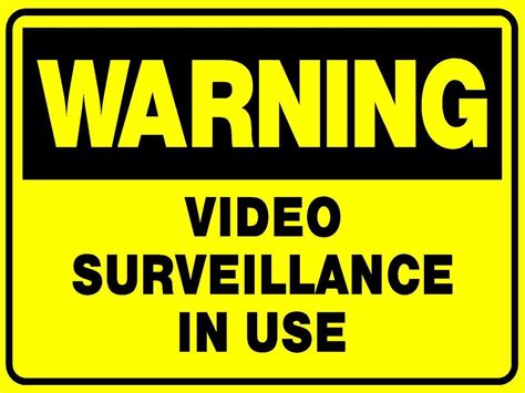 2 Signs Video Surveillance IN USE Camera Sign 300x200 Security Warning Sign | eBay