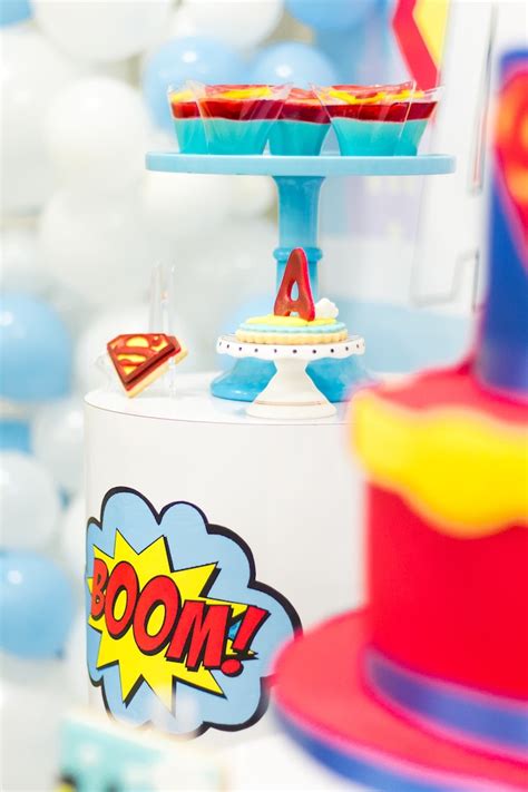 Kara's Party Ideas Superman Birthday Party | Kara's Party Ideas