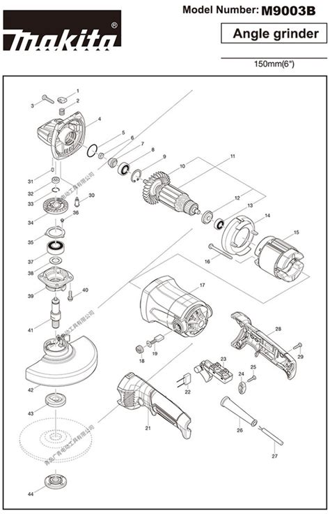 Makita Angle Grinder Replacement Parts | Reviewmotors.co