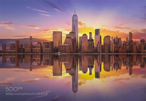 The Manhattan Morning by sunj99 | City skyline, Skyline, Sunrise