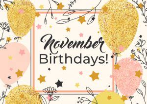 November 2018 Birthdays