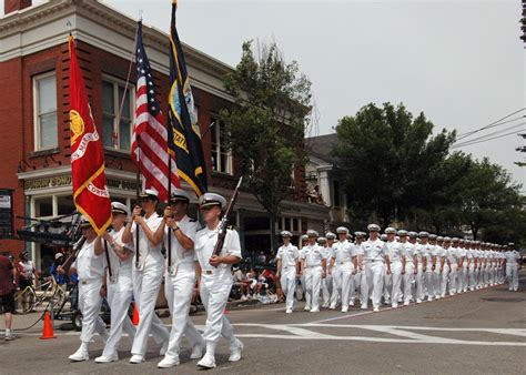 File:US Navy 070704-N-8497H-118 Sailors from Officer Candidate School in Newport, R.I., march at ...
