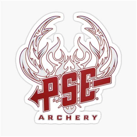 "PSE Archery Red White Custom Logo Arrow" Sticker for Sale by lushglory ...