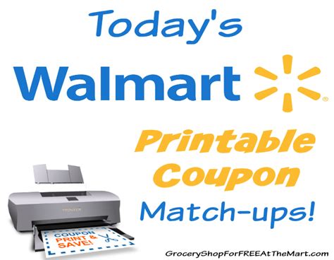 Today’s Walmart Printable Coupon Matchups!