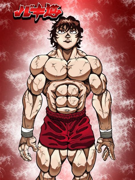 Baki Hanma colored in anime style : r/Grapplerbaki