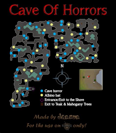 Cave of Horrors Map - RuneScape Guide - RuneHQ