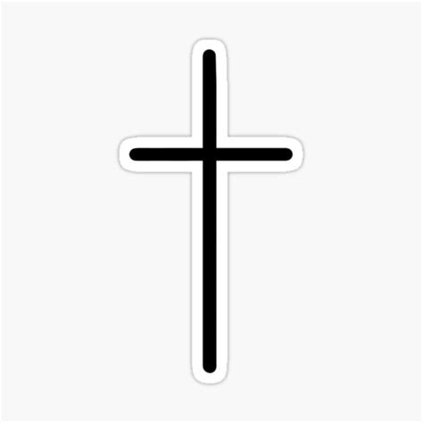 "Minimalist cross" Sticker by Dav-bel | Redbubble