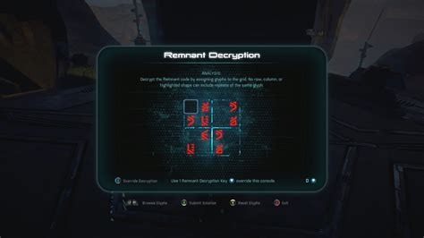 Mass Effect Andromeda Remnant Decryption Puzzle Solutions