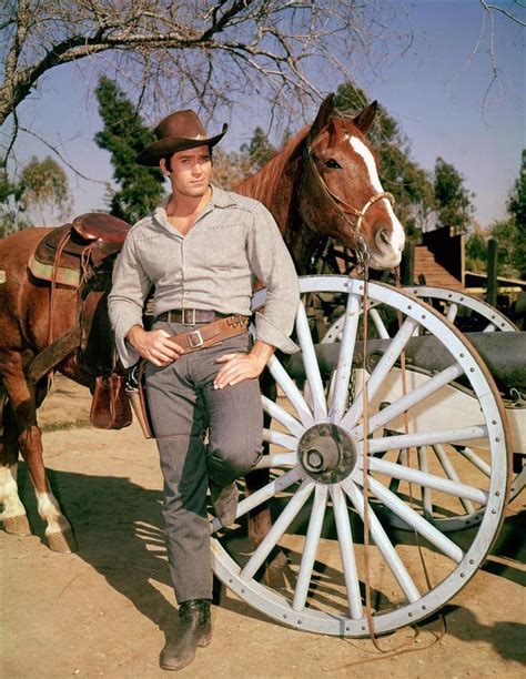 4 Color Cowboy (Publicity photo of Clint Walker in TV’s Cheyenne,...) | Clint walker, Clint ...