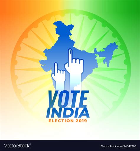 Vote for india election background Royalty Free Vector Image