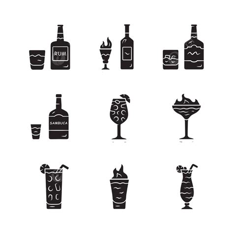Alcoholic Drink Icons For Party Clip Art Pub Alcohol Vector, Clip Art, Pub, Alcohol PNG and ...