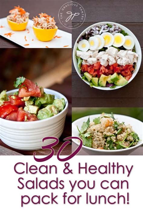 30 Clean Eating Salads You Can Take For Lunch | The Gracious Pantry