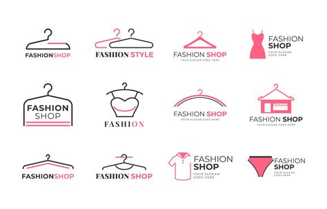 Fashion Store Logo Collection 1407956 Vector Art at Vecteezy