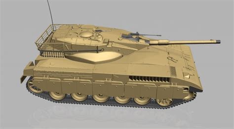 3d model merkava tank