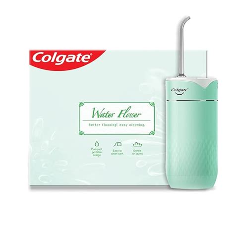 Colgate Water Flosser Green, 140ml, Waterproof design with 3 adjustable pressure modes, with ...