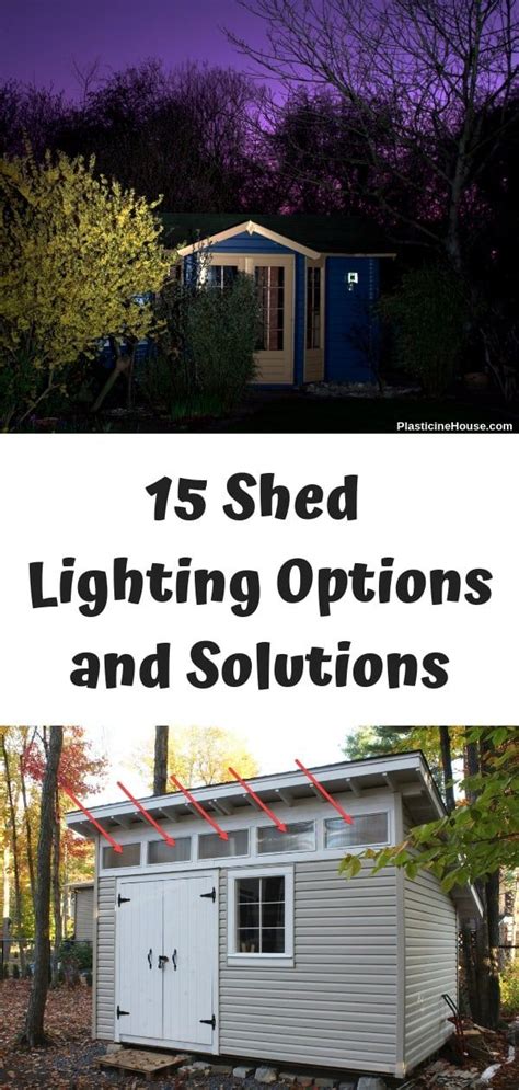 Take a look at most popular garden shed lighting options Shed Lighting Ideas, Garden Lighting ...