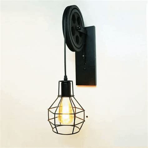 Elegant Corridor Light | Pulley wall light, Black wall lamps, Wall lamp