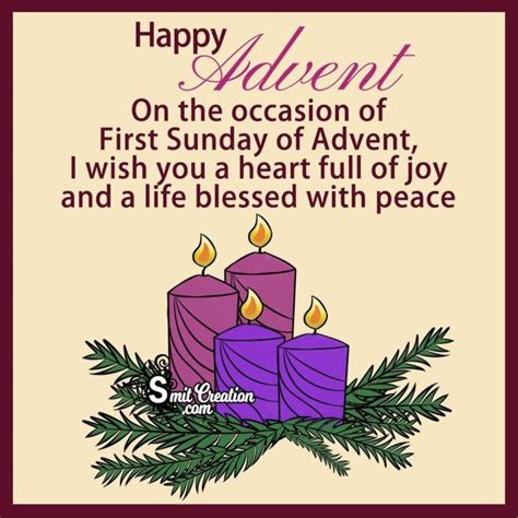 Happy Advent Sunday Wishes, Blessings, Messages Images - SmitCreation.com