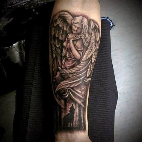 44 Beautiful Guardian Angel Tattoo Designs To Get Inked