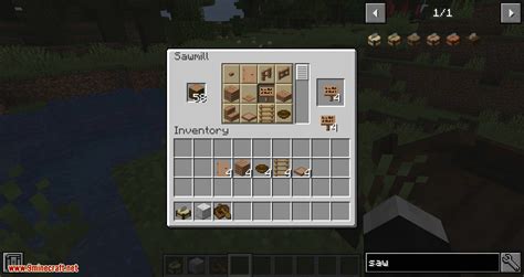 Corail Woodcutter Mod 1.16.5/1.15.2 (A Sawmill for Wooden Recipes) - 9Minecraft.Net