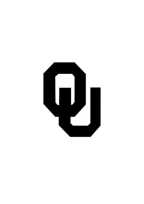 Oklahoma University Sooners OU logo outline by VINYLLYmadeIT