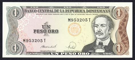 Dominican Republic 1 Peso Oro banknote 1988 Duarte|World Banknotes ...