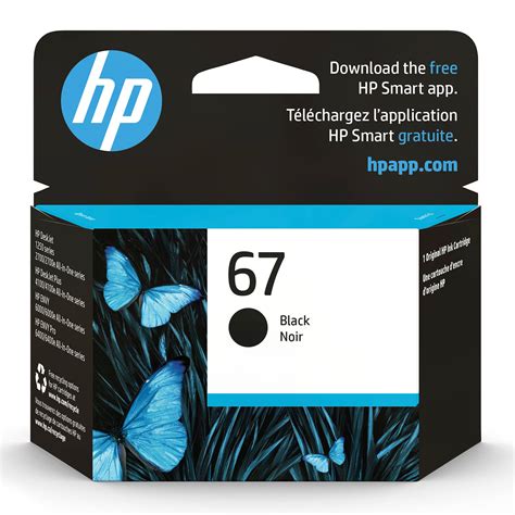 Buy HP67 Black Ink Cartridge | Works with HP DeskJet 1255, 2700, 4100 ...