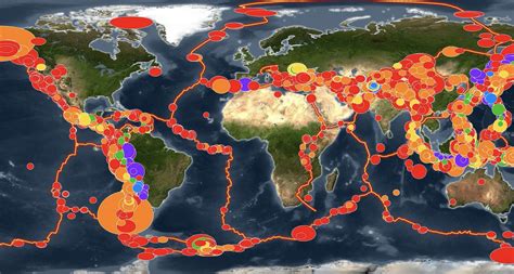 Earthquake Zones World Map