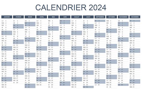 Faire Un Calendrier 2024 Sur Excel - Image to u