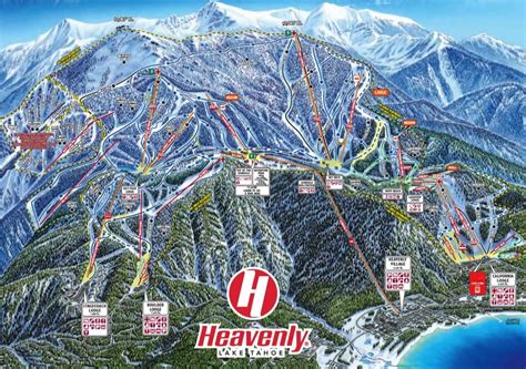 California Ski Maps | Heavenly Ski Resort Trail Map