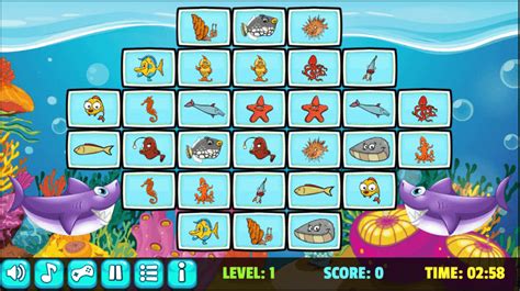 Fish Mahjong - play game online in full screen