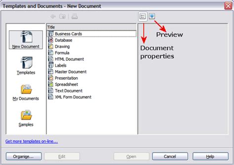 Using a template to create a document - Apache OpenOffice Wiki