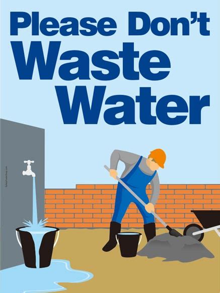 Don’t Waste Water | Safety Poster Shop