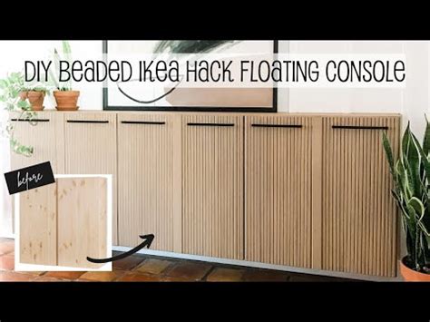 DIY IKEA Hack | Modern Floating Console | Diy ikea hacks, Ikea diy, Ikea hack