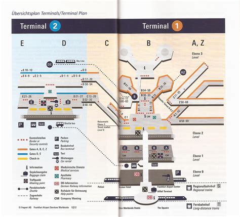 Frankfurt Airport terminal map - 2014 | From the Frankfurt A… | Flickr