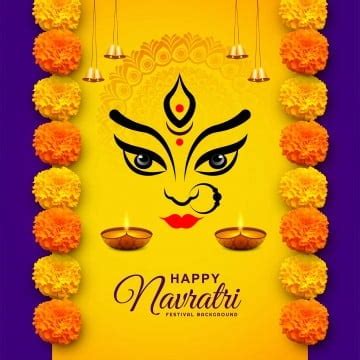 Happy Navratri Vector PNG Images, Illustration Of Happy Navratri Celebration Background Vector ...